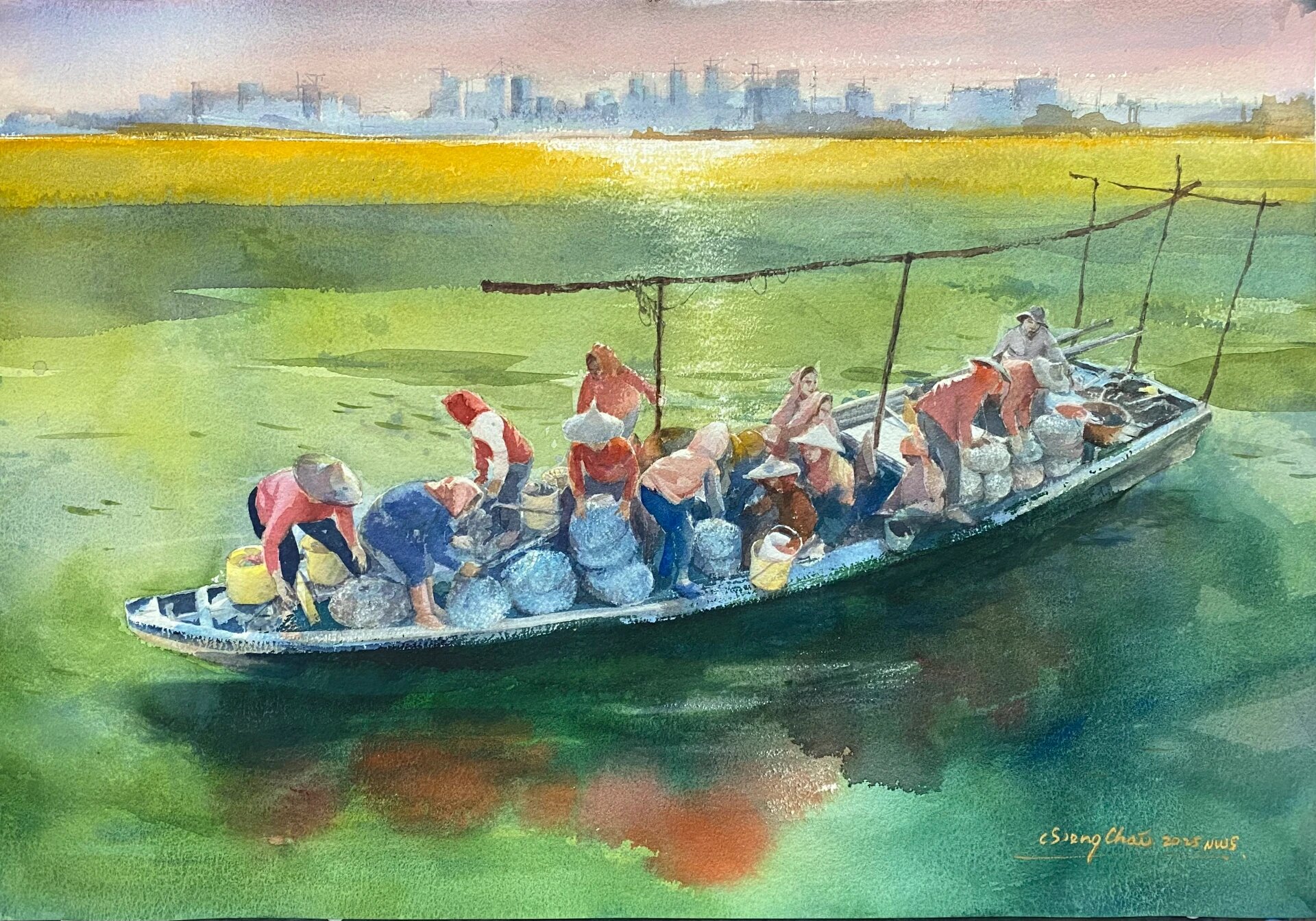 Distant Longing II (2024) by Angelo Chia Seng Chai, original Malaysian contemporary artwork