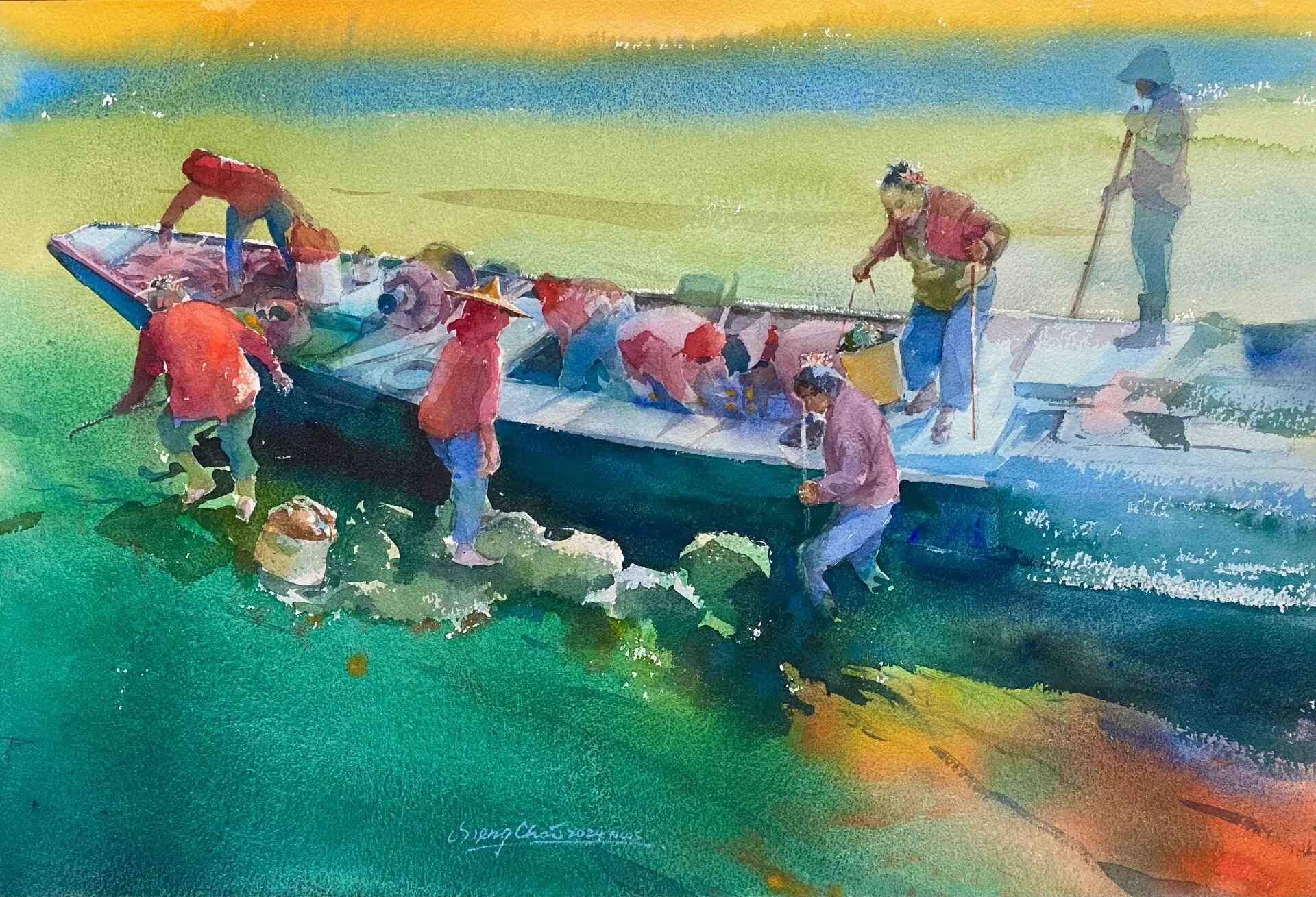 Distant Longing I (2024) by Angelo Chia Seng Chai, original Malaysian contemporary artwork