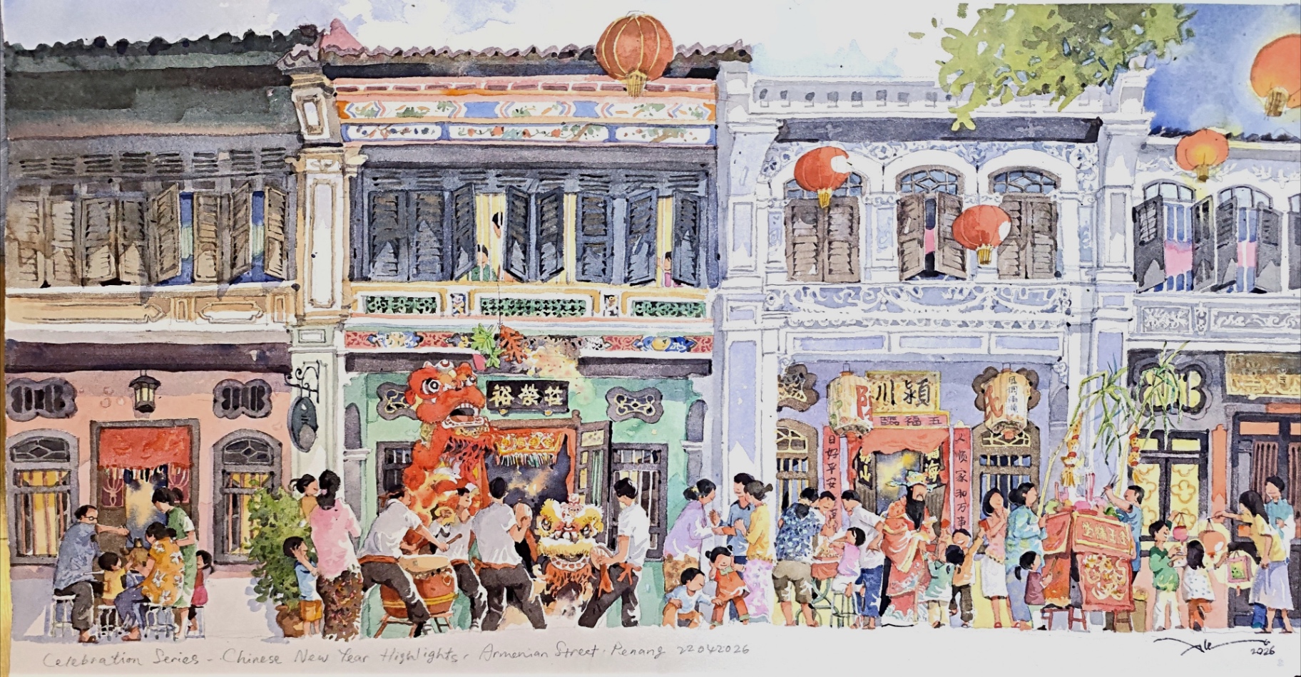 Celebration Series — Chinese New Year Highlights, Armenian Street, Penang by Alex Leong Yim Kuan