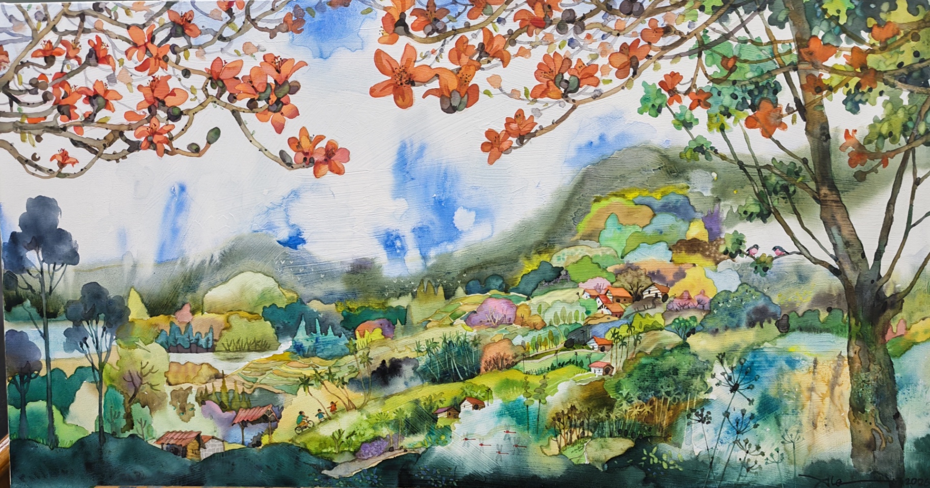 Patchwork Quilts For Nature — Going Home by Alex Leong Yim Kuan