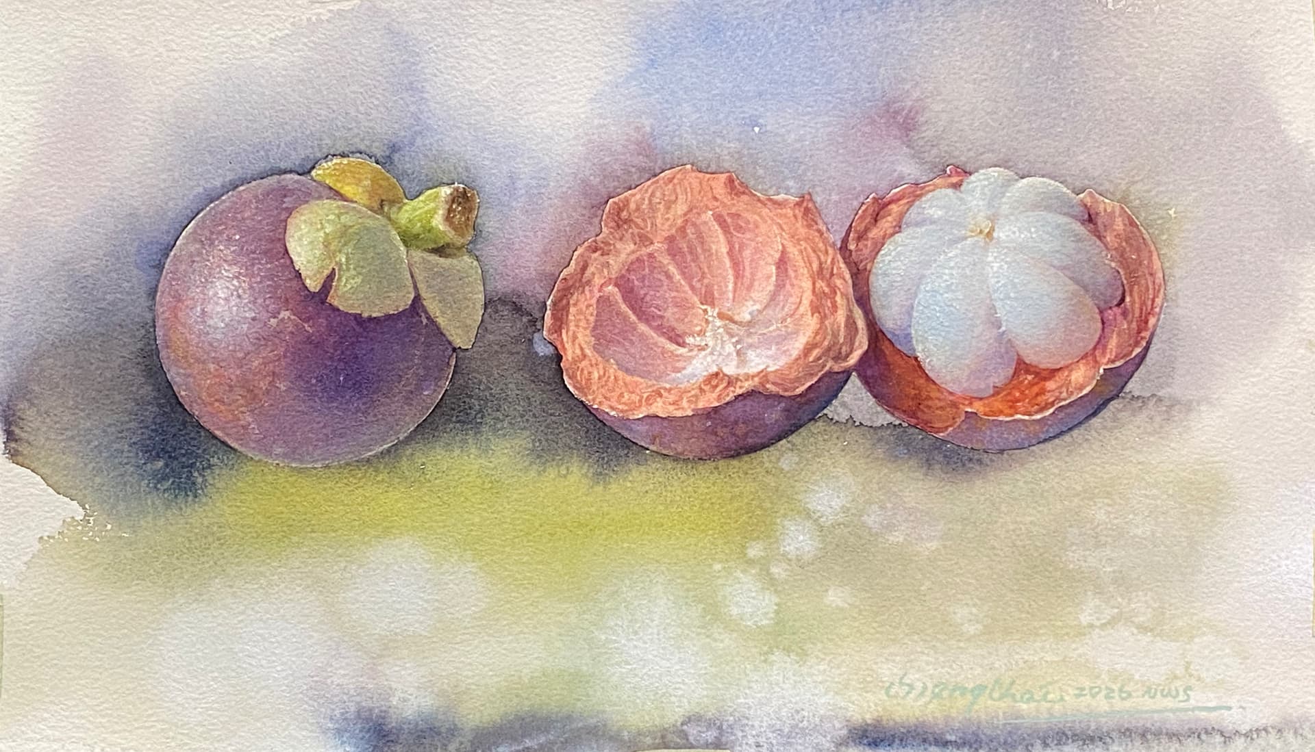 Elements • Murmur (2026) by Angelo Chia Seng Chai, original watercolour on paper — Malaysian contemporary art