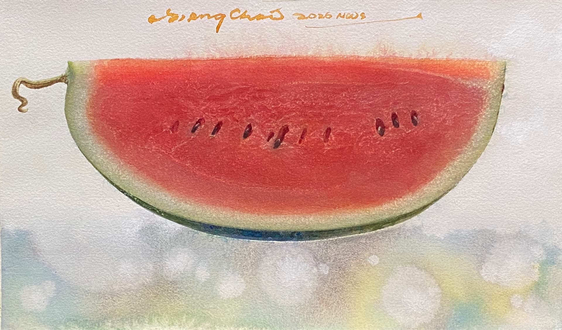Elements • 11 Seeds (2026) by Angelo Chia Seng Chai, original watercolour on paper — Malaysian contemporary art