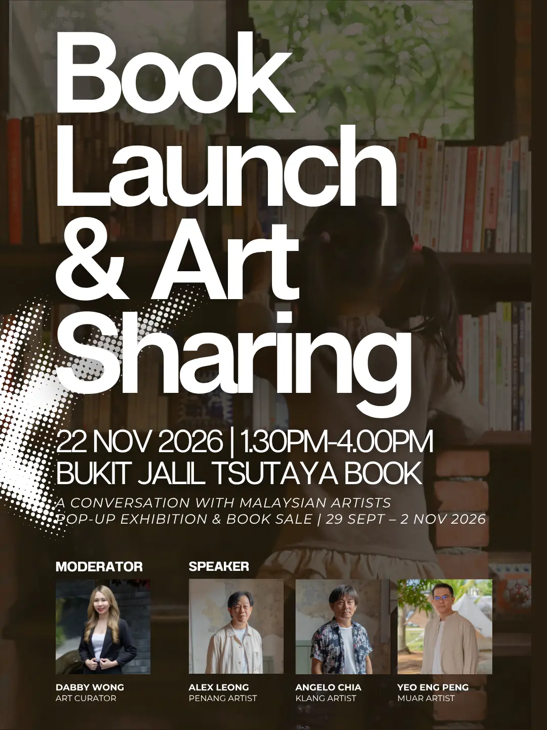 TSUTAYA Book Launch and Art Sharing poster
